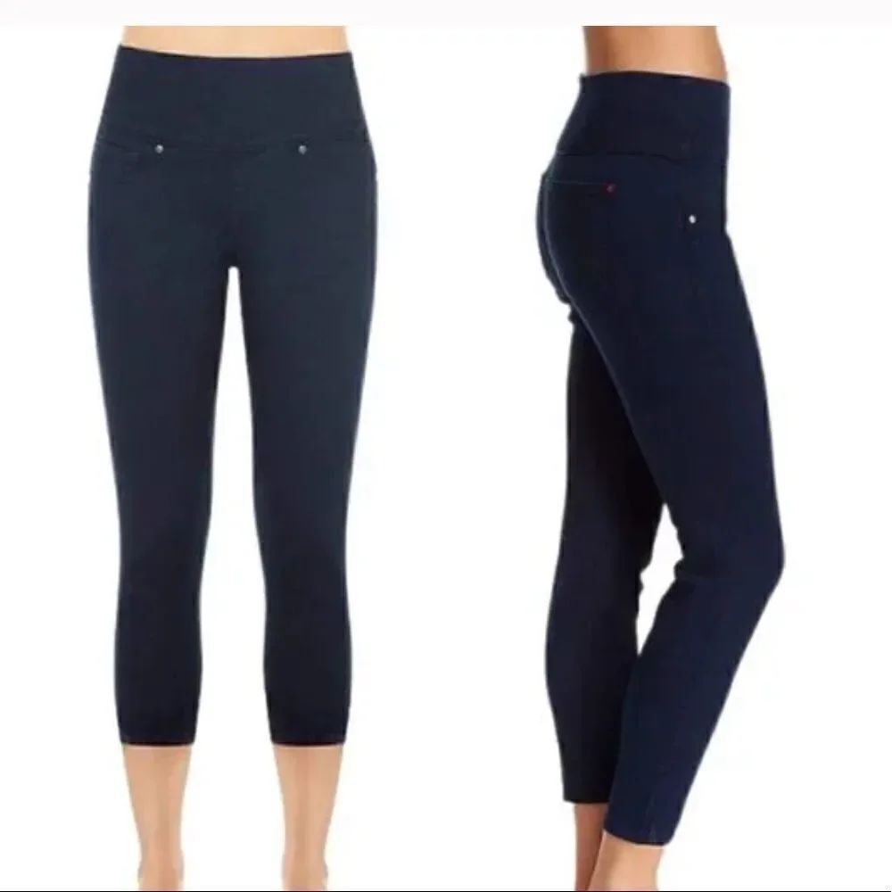 SPANX Sara Blakely Alexia High Rise Stretch Skinny Crop Jean w/Side Zipper
